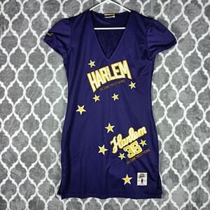 Platinum FUBU Harlem Globetrotters Jersey Dress Womens Large NBA Stitched